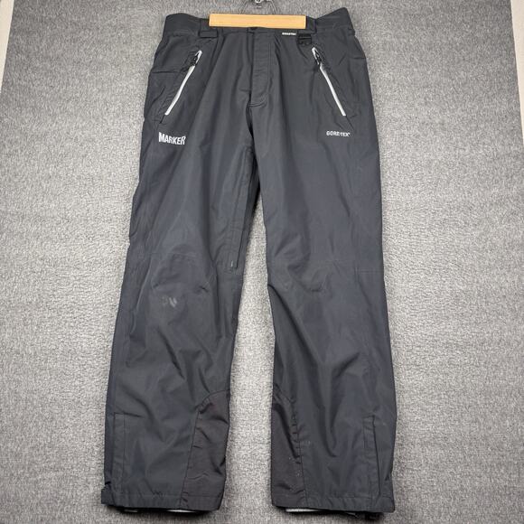 Marker Jupiter Gore Tex Ski Pants Men’s Large Black Snow Gorp Outdoors - Picture 1 of 13